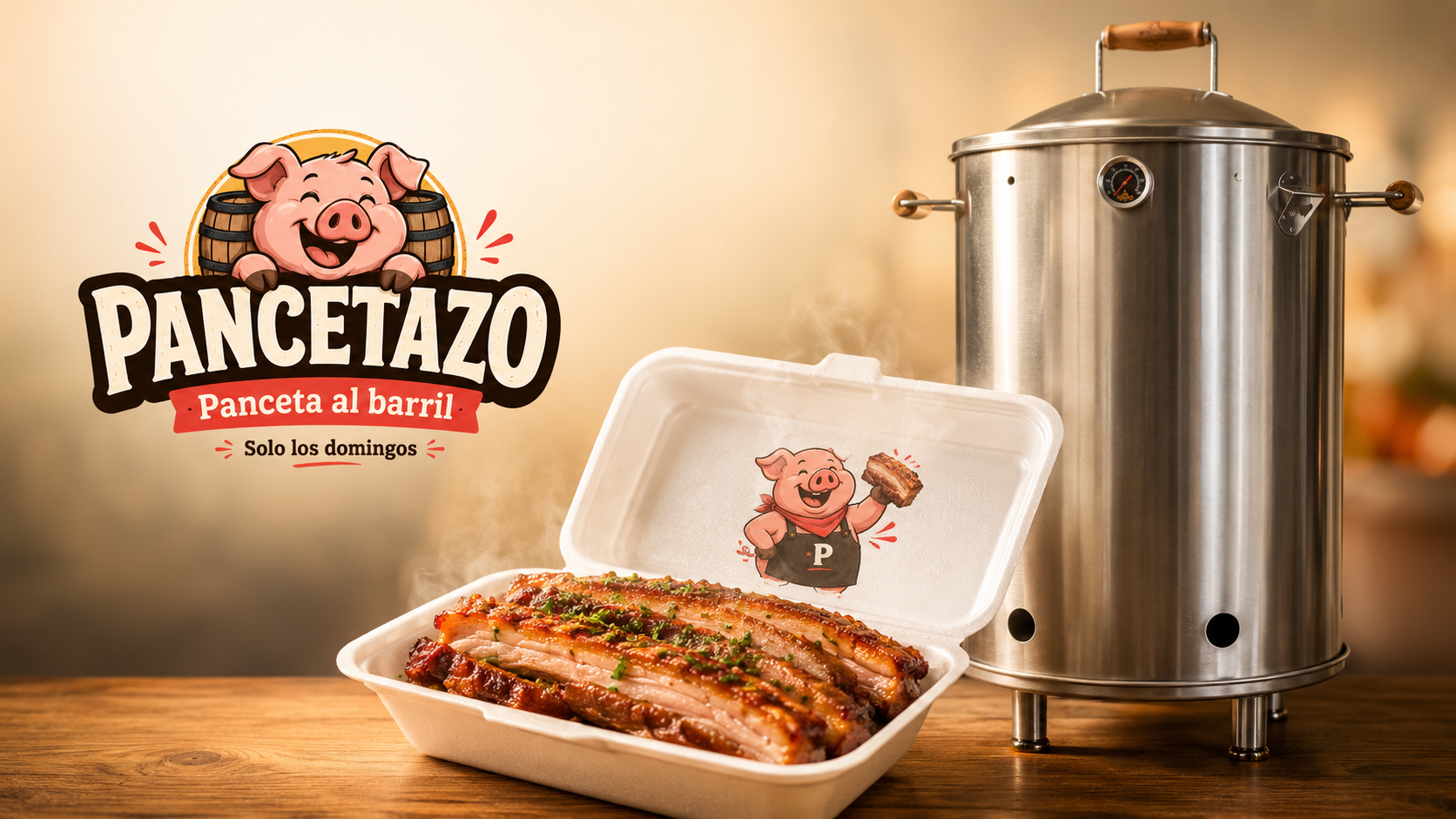 Bandeja individual de Pancetazo con panceta al barril
